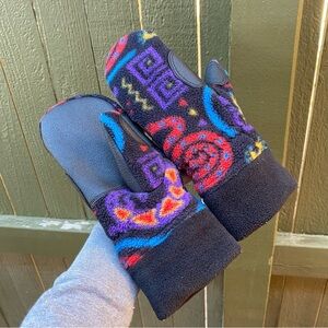 LL Bean Colorful Fleece Mittens